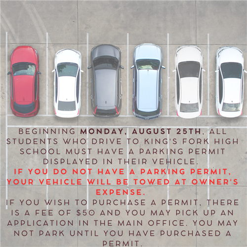 Parking Permit required.  Inquire in the main office.